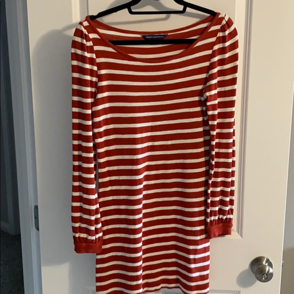 Stripped bodycon dress